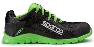Zapatilla Deporte Sparco verde y negro